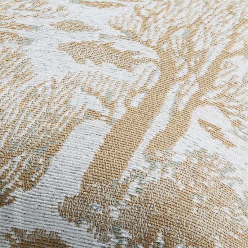 Coral Jacquard 20"x20" Marzipan Gold Outdoor Throw Pillow - image 1 of 3