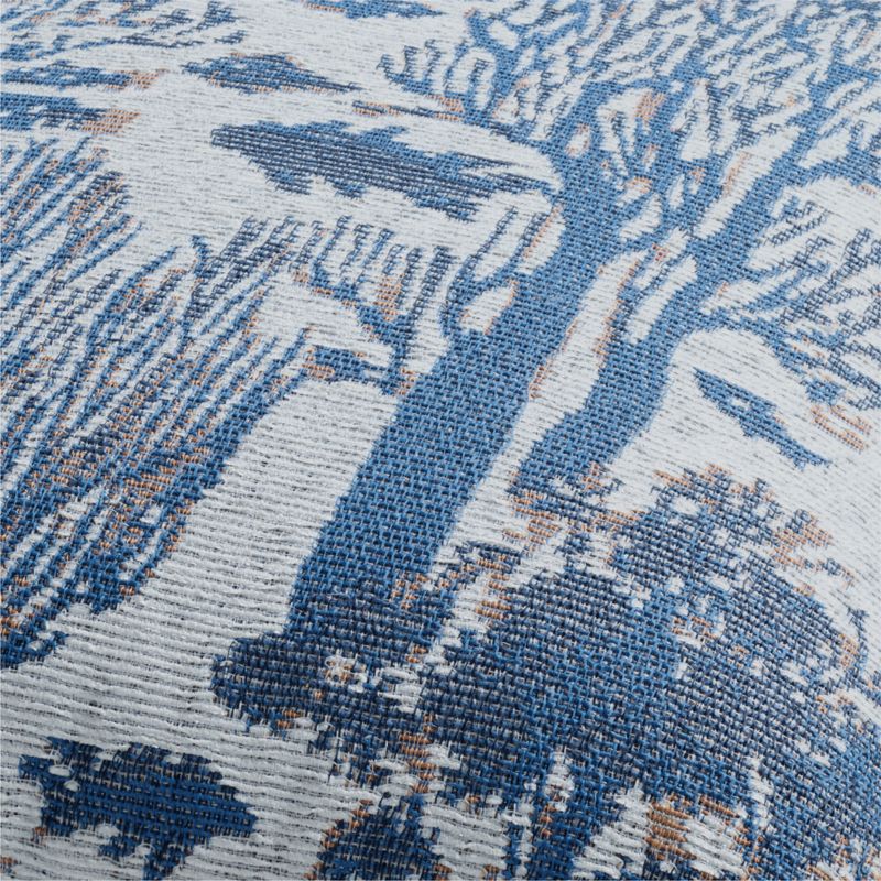 Coral Jacquard 20"x20" Pale Blue Outdoor Throw Pillow - image 1 of 4