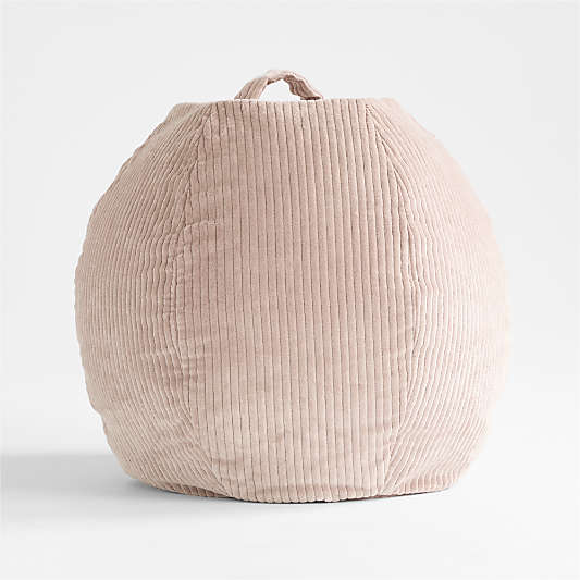 Dusty Mauve Small 30" Organic Cotton Corduroy Kids Lounge Bean Bag Chair