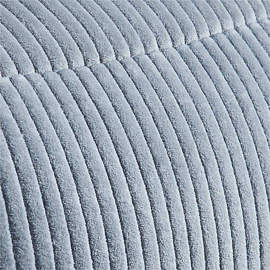 Charlie Smoke Blue Velvet Corduroy Kids Lounge Chair