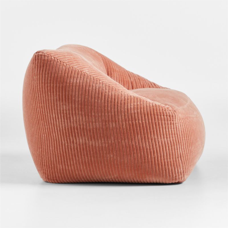 Terracotta Velvet Corduroy Kids Lounge Chair