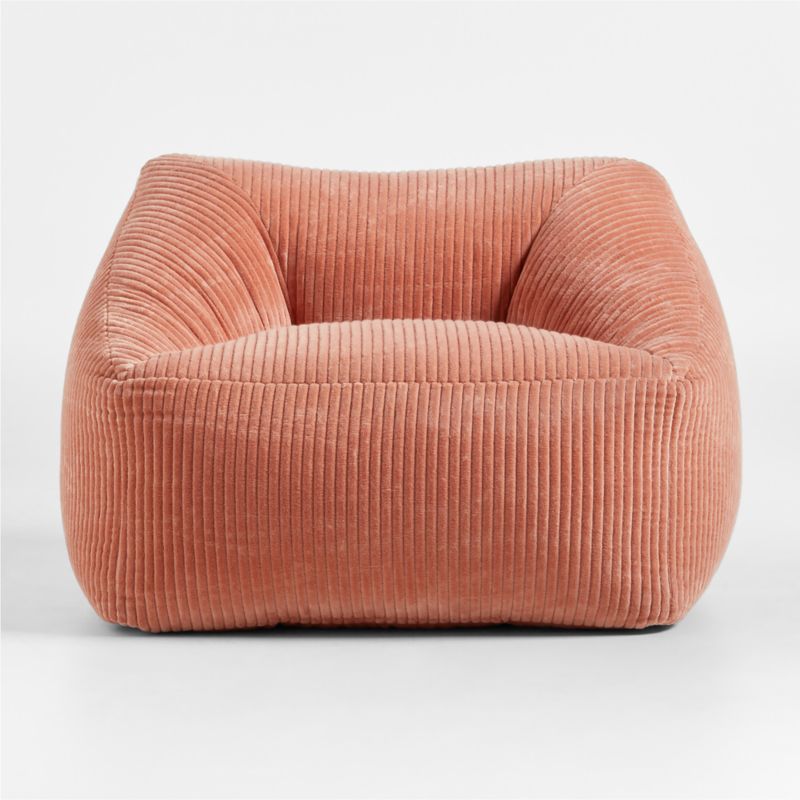 Terracotta Velvet Corduroy Kids Lounge Chair + Reviews