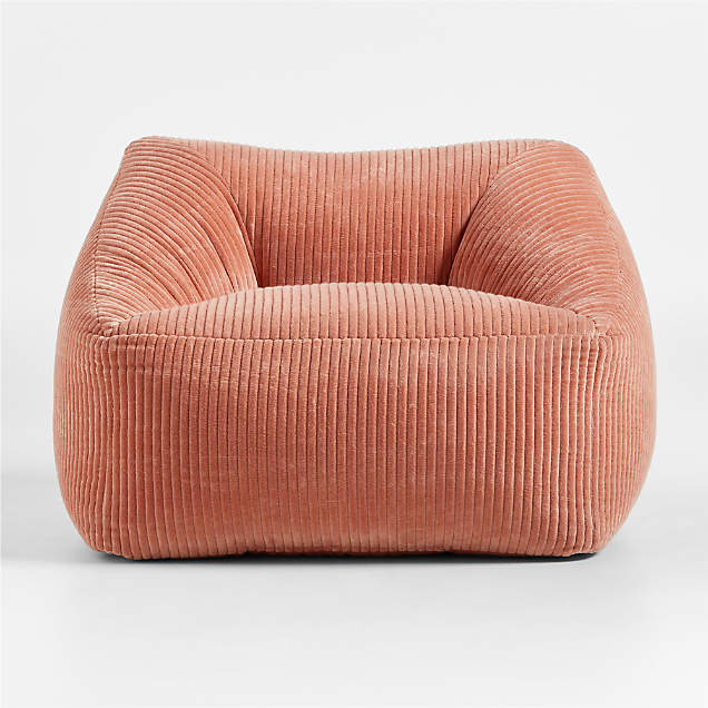 Teal Velvet Corduroy Kids Plush Lounge Chair + Reviews Crate & Kids