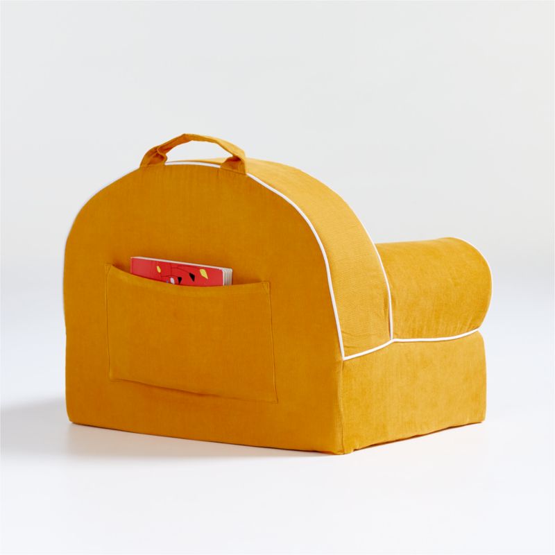 Yellow Corduroy Small Kids Lounge Nod Chair - image 2 of 4