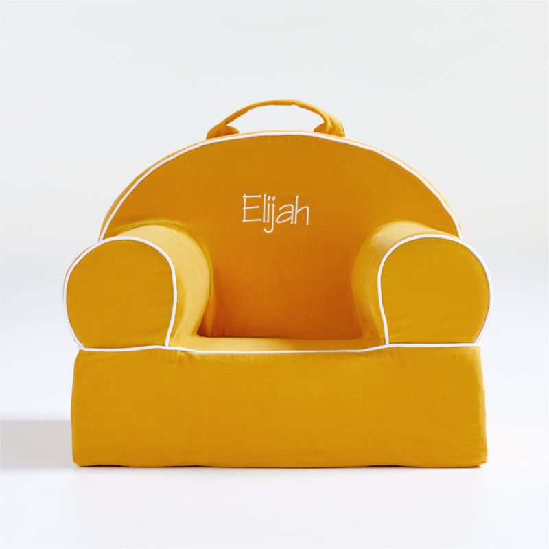 Yellow Corduroy Small Kids Lounge Nod Chair - image 0 of 4