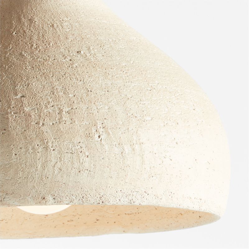 Corfu Large Cream Ceramic Pendant Light - image 9 of 11