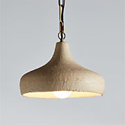 Corfu Small Cream Ceramic Pendant Light