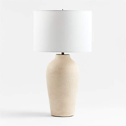 Small cream outlet lamp table