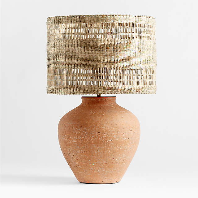 Terracotta floor sale lamp