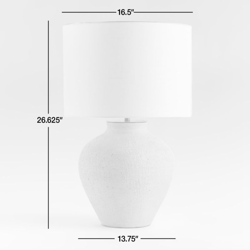 Corfu Table Lamp with Linen Drum Shade