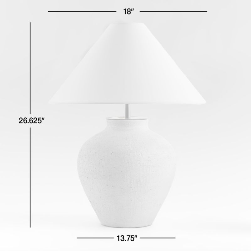 Corfu Table Lamp with Linen Taper Shade