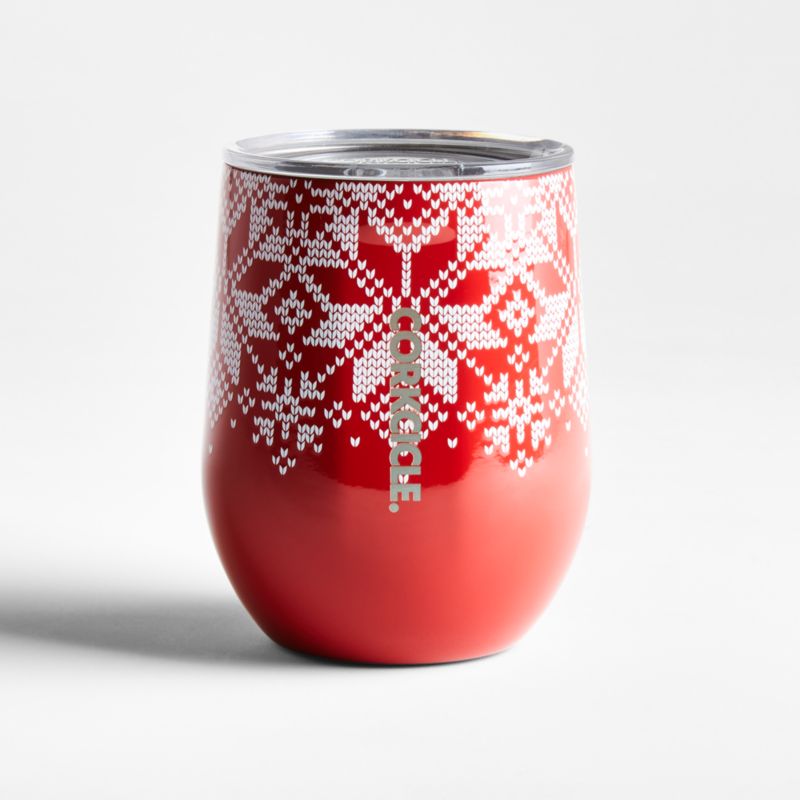 Corkcicle Fair Isle Stemless Wine Glass - image 0 of 2