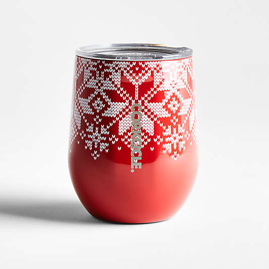 Corkcicle Fair Isle Stemless Wine Glass