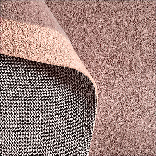 Corner Cutout Dusty Rose Kids Performance Area Rug