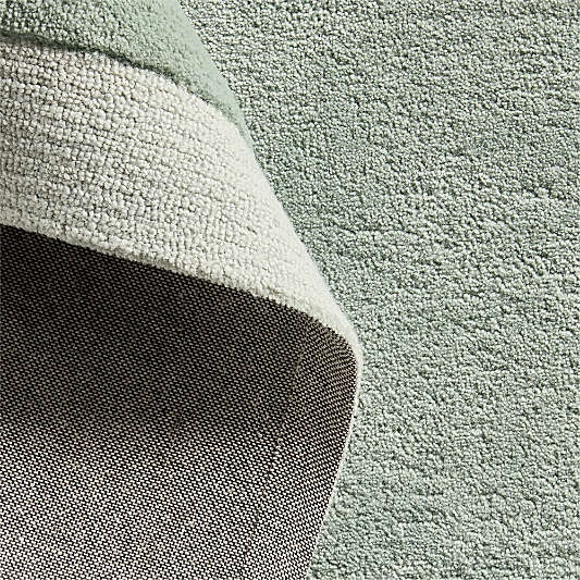 Corner Cutout Verte Green Kids Performance Area Rug