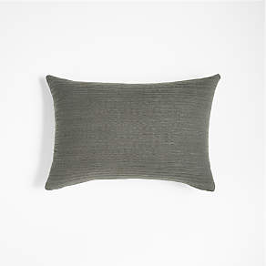 grey textured throw pillows