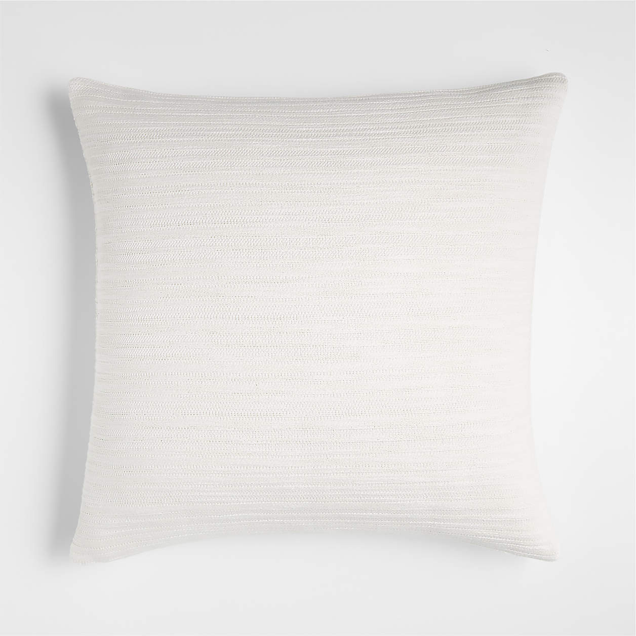 Correto 20"x20" Square Ivory Textured Decorative Throw Pillow Cover
