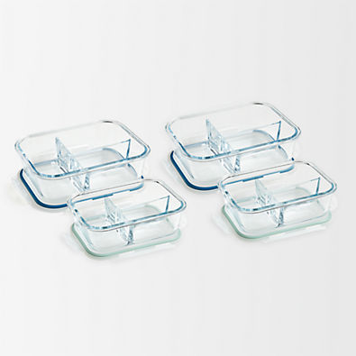 View Corrine Small and Large Glass Lunch Containers, Set of 4 details