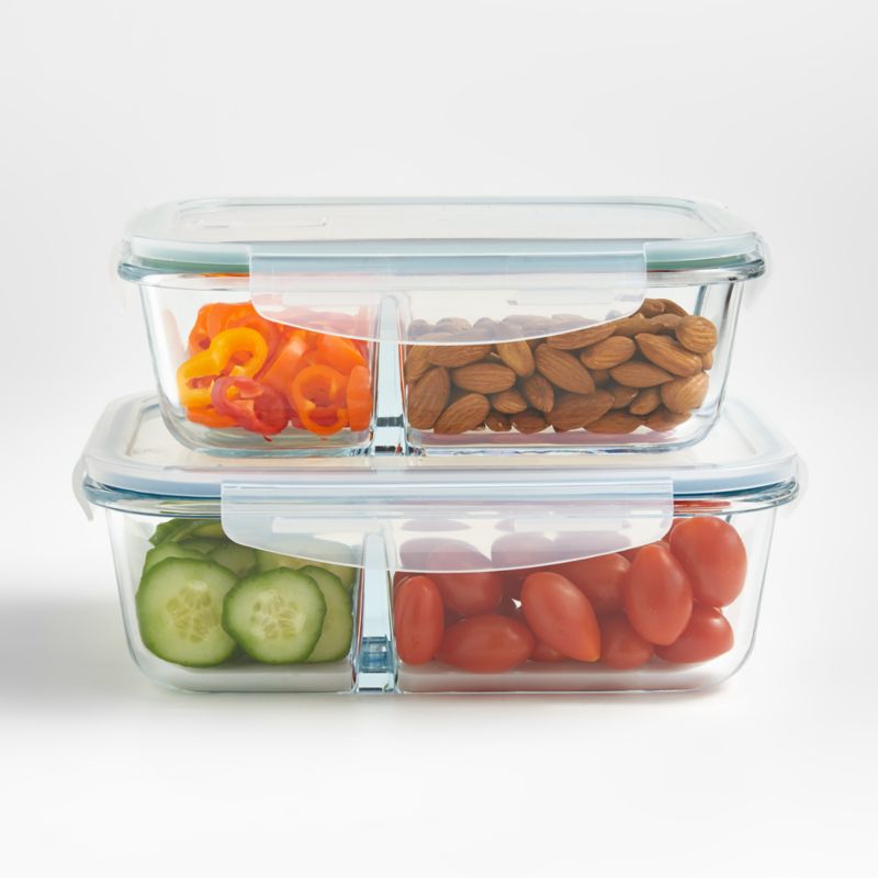 Corrine Glass Lunch Containers | Crate & Barrel