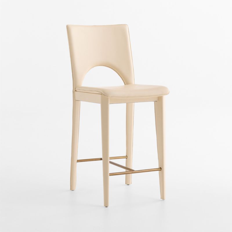 Corsette Leather Counter Stool by Laura Harrier & Tiffany Howell - image 2 of 7