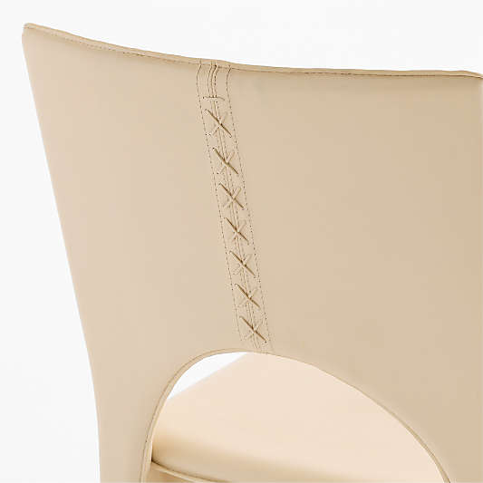 Corsette Leather Counter Stool by Laura Harrier & Tiffany Howell