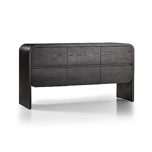 Cortez 60" Charcoal 6-Drawer Dresser by Leanne Ford