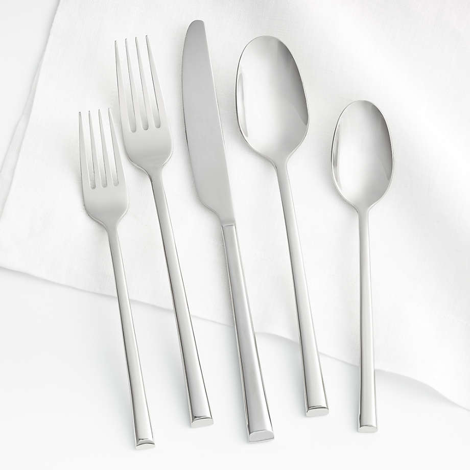 Cortland 5-Piece Flatware Place Setting + Reviews | Crate & Barrel