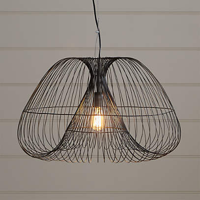 Crate barrel deals pendant light