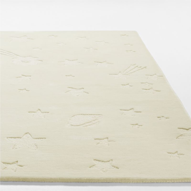 Cosmos Hand-Tufted Wool Cream Space Kids Rug 5x8 - image 2 of 6