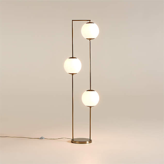 Weave Natural Floor Lamp + Reviews Crate & Barrel Canada