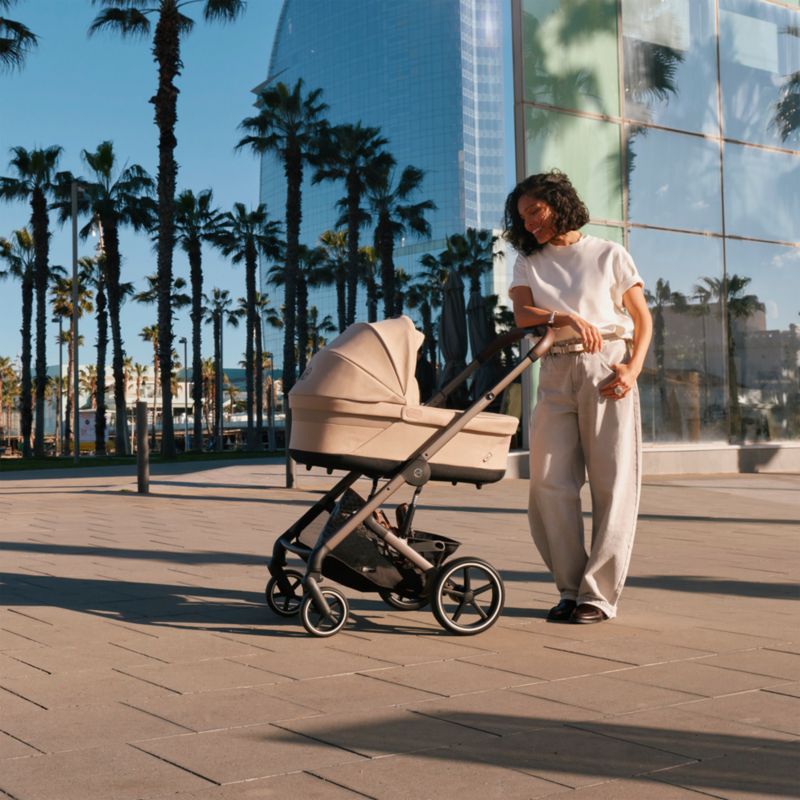Cybex Cot S Lux Almond Beige Stroller Bassinet - image 1 of 9