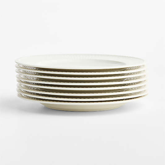 Cotswold Cream Porcelain Dinner Plates, Set of 8