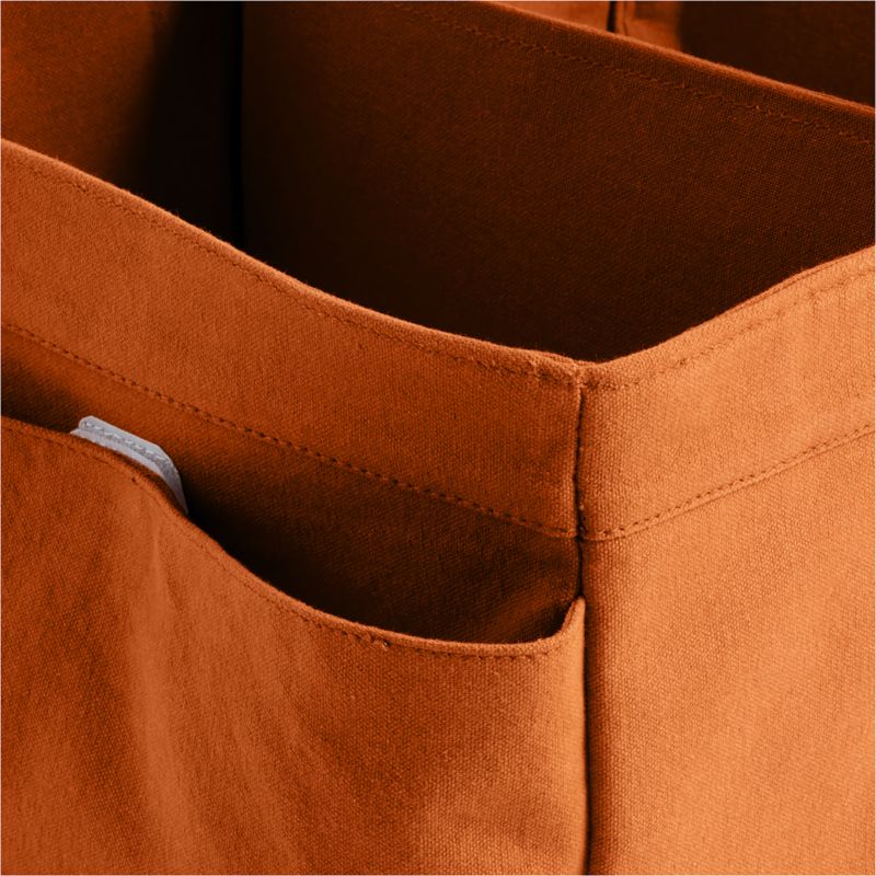 Almond Brown Cotton Diaper Caddy - image 9 of 12