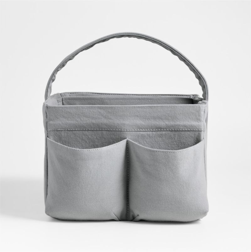 Mist Blue Cotton Diaper Caddy - image 6 of 9