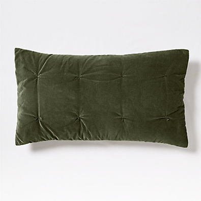View Organic Cotton Linen Velvet Ficus Green King Quilted Bed Pillow Sham details