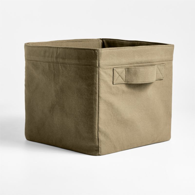 Garden Green Cotton Storage Shelf Bin