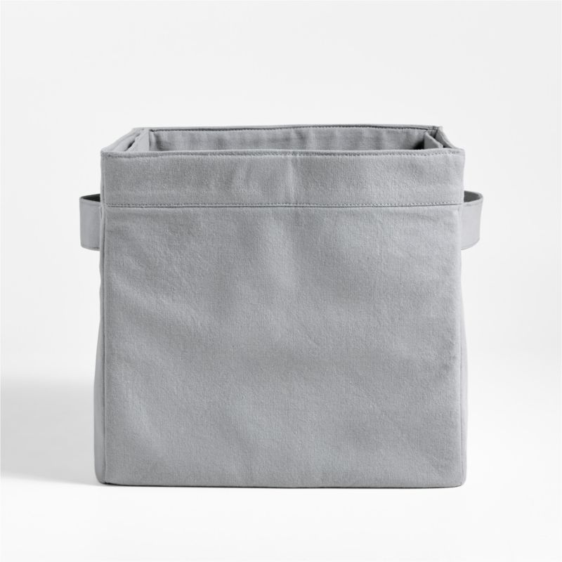 Mist Blue Cotton Storage Shelf Bin