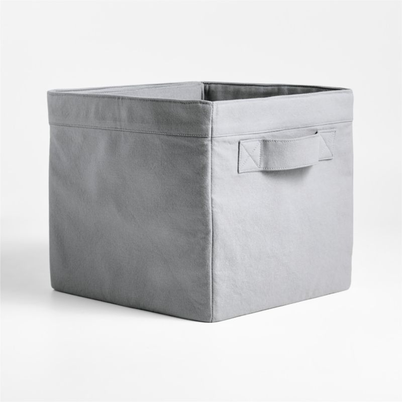 Mist Blue Cotton Storage Shelf Bin