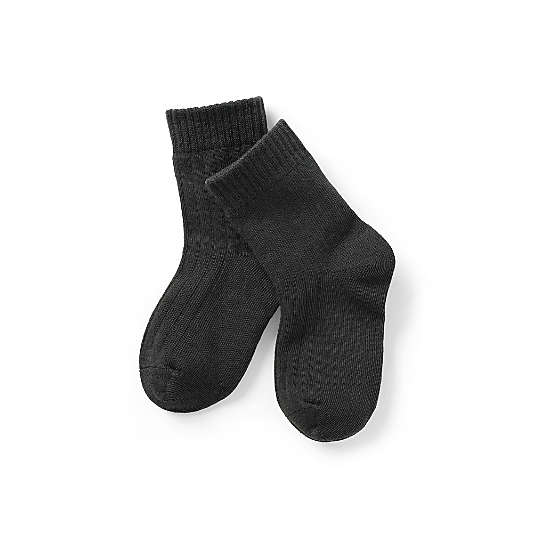 Nuna Shadow Black 2T-3T Cotton Toddler Sock Bundle