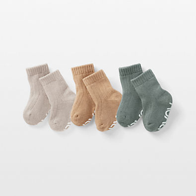 View Nuna Tan and Blue Mix NB-6m Cotton Baby Sock Bundle details
