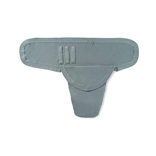 Nuna Athens Blue Cotton Baby Swaddle Blanket