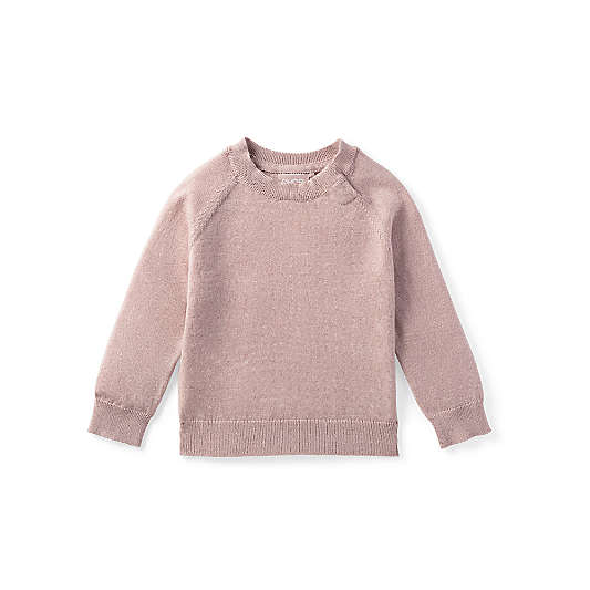 Nuna Dusty Mauve Cotton Toddler Two Piece Sweater Set