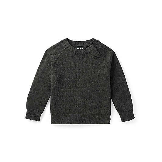 Nuna Shadow Black Cotton Baby Two Piece Sweater Set