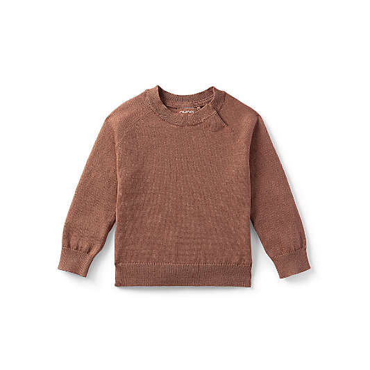 Nuna Sienna Brown Cotton Toddler Two Piece Sweater Set