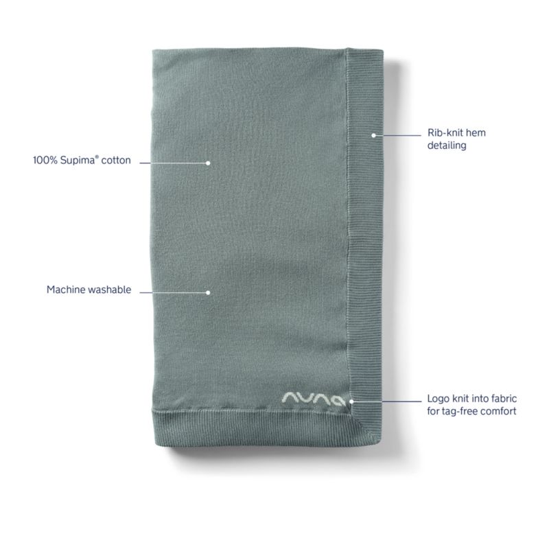 Nuna ® Athens Blue Cotton Toddler Blanket - image 2 of 4