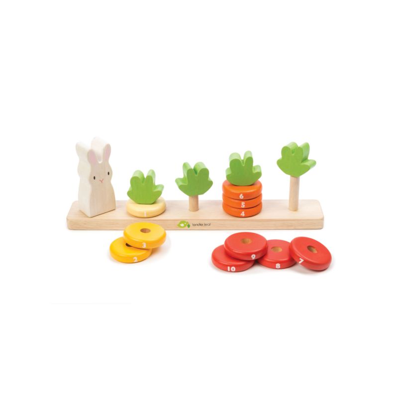 Tender Leaf Wooden Baby Counting Carrots Toy - image 2 of 4