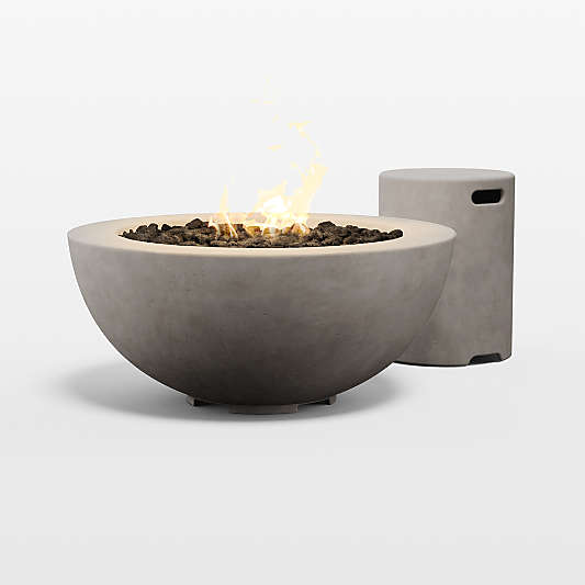 Neighbor ™ Coupe Round Stone Liquid Propane Fire Table