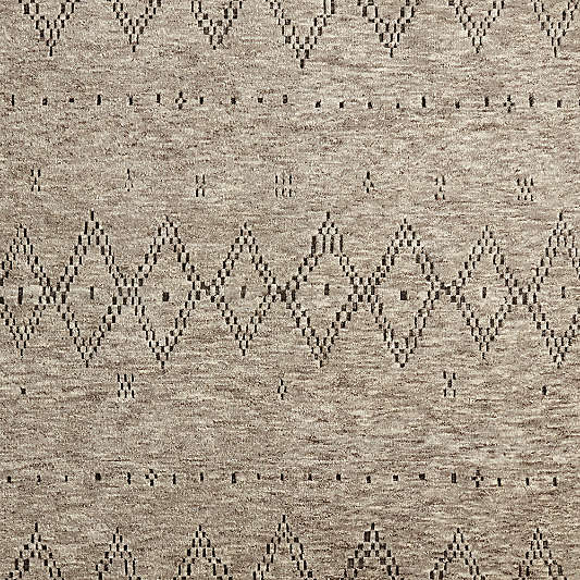 Courchevel Wool Hand-Knotted Grey Area Rug