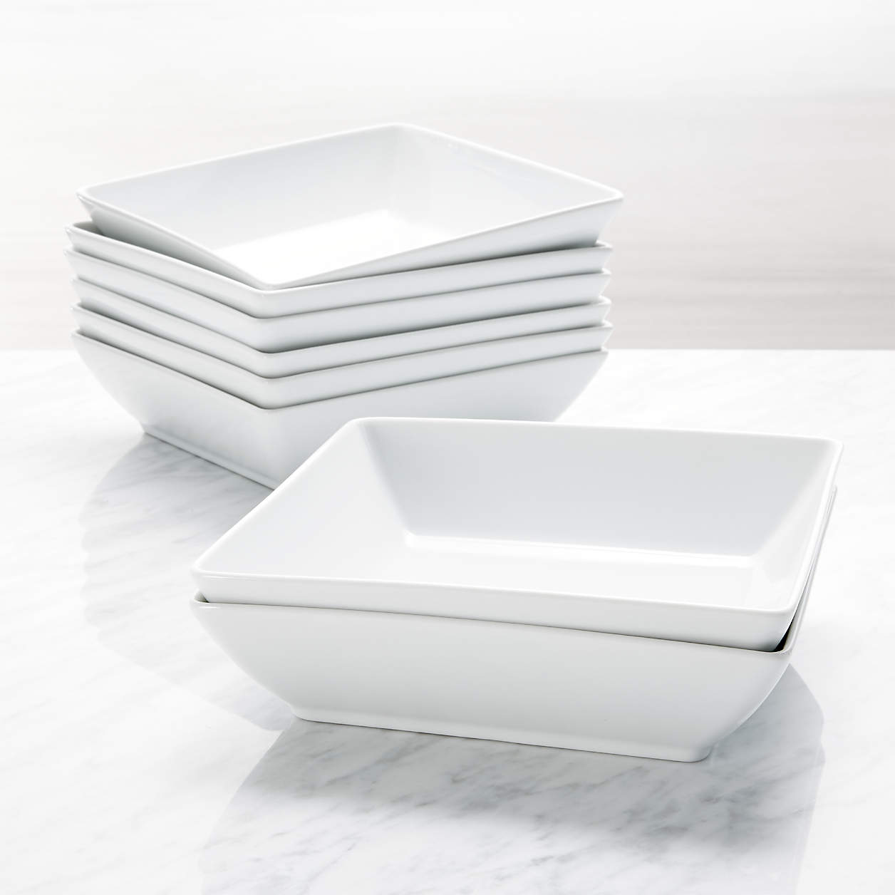 Court Bowl Plates, Set of 8 + Reviews Crate & Barrel