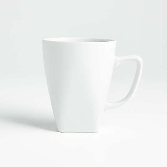 Court 12-oz. White Porcelain Mugs, Set of 8